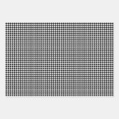 Set aus schwarzem und weißem Umschlagpapier mit 3 Geschenkpapier Set (Vorderseite)