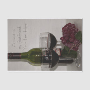 Set aus Tissue (2) Toast zu meinem Bestfriend Seidenpapier