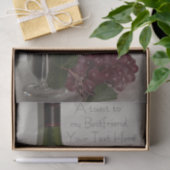 Set aus Tissue (2) Toast zu meinem Bestfriend Seidenpapier (Geschenk)