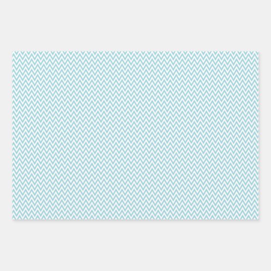 Set aus weichblauem Wrapping Paper Geschenkpapier Set (Vorderseite 3)