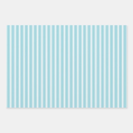 Set aus weichblauem Wrapping Paper Geschenkpapier Set (Vorderseite 2)