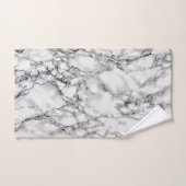 Set aus weißem Marmor (Handtuch)