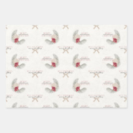 Set B, Weihnachtswrapping Paper im hawaiianischen Geschenkpapier Set