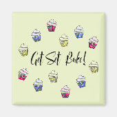 Set Bake bunt cupcakes Magnet (Vorne)