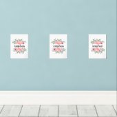 Set-Blumenblätter-Blume Bilderwand Sets (Holzboden)