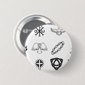 Set christliche Ikonen Button (Vorne & Hinten)