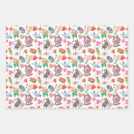 Set de hojas de papel de regalo geschenkpapier set