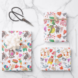 Set de hojas de papel de regalo geschenkpapier set