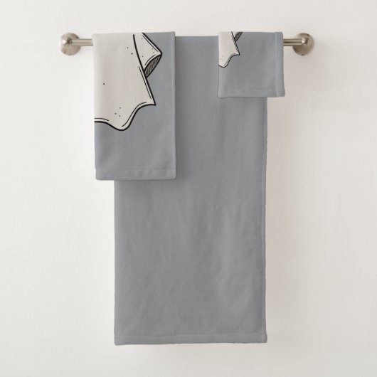 Set de Toallas con Fantasma Aesthetic (Insitu)