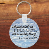 Set deine Gedanken über die Dinge oben Schlüsselanhänger (Vorderseite)