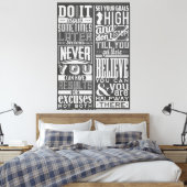 Set deine Ziele Leinwanddruck (Insitu (Schlafzimmer))