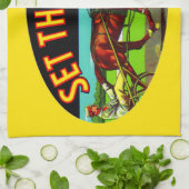 Set der 1930er Jahre: Pace-Gemüsemarke Geschirrtuch (Gefaltet)