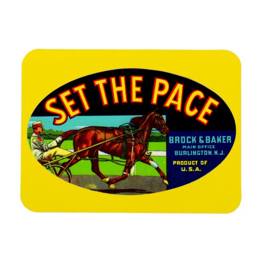 Set der 1930er Jahre: Pace-Gemüsemarke Magnet (Horizontal)