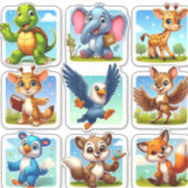 Set der Aufkleber von Cartoon (Vorderseite)