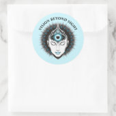 Set der Augenumrandung Runder Aufkleber (Tasche)