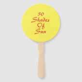 Set der blauen und gelben Emoji Sonnendruckfans au Fächer (Rückseite)