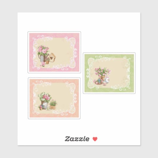 Set der Blume Aufkleber (Blatt)