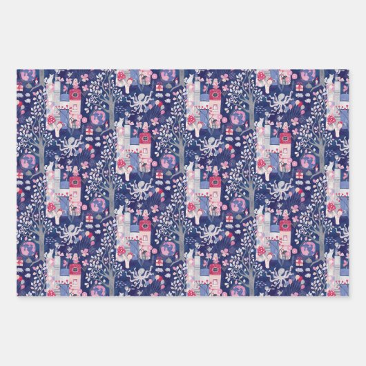 Set der Bücher: Märchenhaus Geschenkpapier Set (Vorderseite 2)