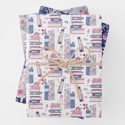 Set der Bücher: Märchenhaus Geschenkpapier Set (Beispiel)