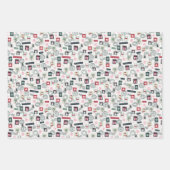 Set der drei Weihnachtsbriefe an den Weihnachtsman Geschenkpapier Set (Vorderseite 2)