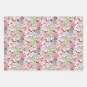 Set der drei Weihnachtsbriefe an den Weihnachtsman Geschenkpapier Set (Vorderseite)