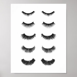 Set der Eyelashes Poster