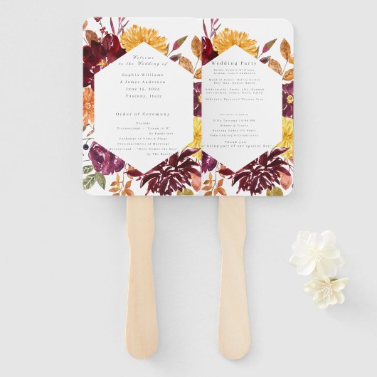 Set der Fans Fächer (Vorne und Hinten)