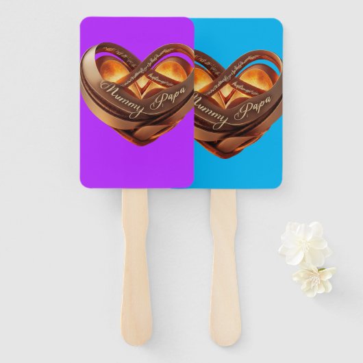 Set der Fans Fächer (Vorne und Hinten)