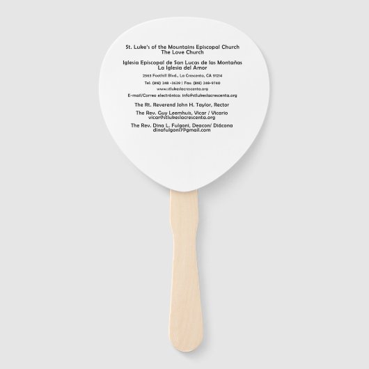 Set der Fans Fächer (Rückseite)