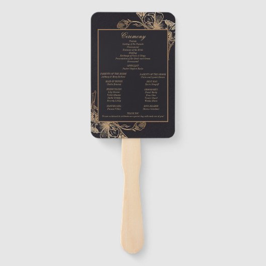 Set der Fans Fächer (Rückseite)