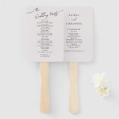 Set der Fans für Boho Wedding. Fächer (Vorne und Hinten)