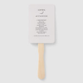 Set der Fans für Boho Wedding. Fächer (Rückseite)