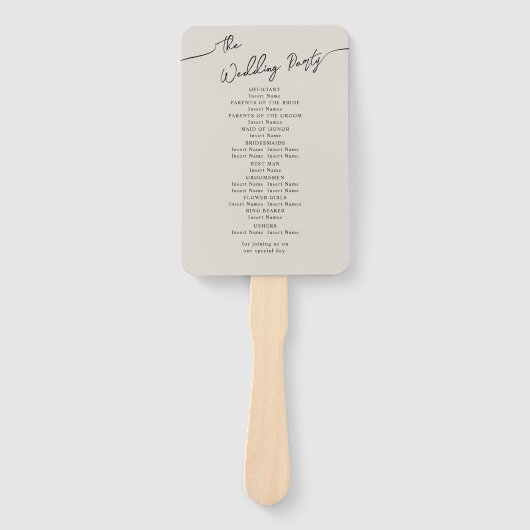 Set der Fans für Boho Wedding. Fächer (Vorderseite)