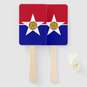 Set der Fans mit der Flagge von Dallas Fächer (Vorne und Hinten)