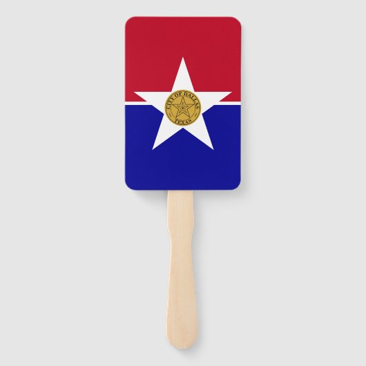 Set der Fans mit der Flagge von Dallas Fächer (Rückseite)