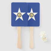 Set der Fans mit der Flagge von Houston Fächer (Vorne und Hinten)