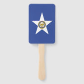 Set der Fans mit der Flagge von Houston Fächer (Rückseite)