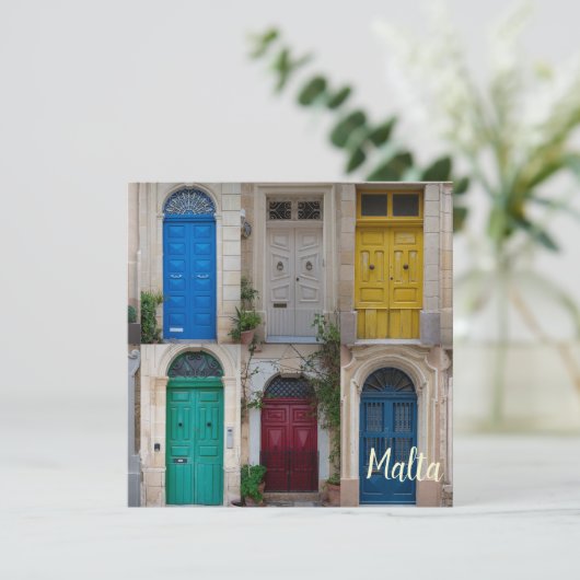 Set der farbenfrohen Haustüren in Malta (Stehend Vorderseite)