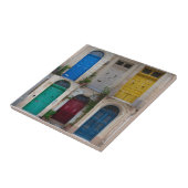 Set der farbenfrohen Haustüren in Malta Fliese (Seite)