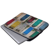 Set der farbenfrohen Haustüren in Malta Laptopschutzhülle (Vorne Knopf)