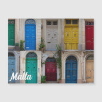 Set der farbenfrohen Haustüren in Malta