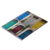 Set der farbenfrohen Haustüren in Malta Notizblock (Linke Seite)