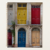 Set der farbenfrohen Haustüren in Malta Planer (Vorderseite)