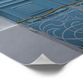 Set der farbenfrohen Haustüren in Malta Poster (Ecke)