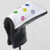 Set der farbigen Kugeln Golf Headcover (3/4 Vorderseite)