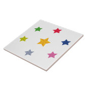 Set der farbigen Sterne Fliese (Seite)
