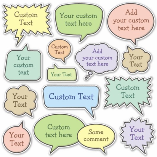 Set der Farbtöne Aufkleber (Vorderseite)