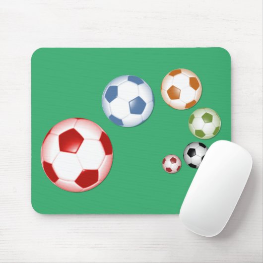 Set der Fußballbälle Mousepad (Mit Mouse)