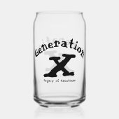 Set der Generation X Trinkbehälter Dosenglas (Vorderseite)