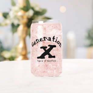 Set der Generation X Trinkbehälter Dosenglas